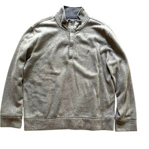 Nautica Fleece Pullover Gray Size Large